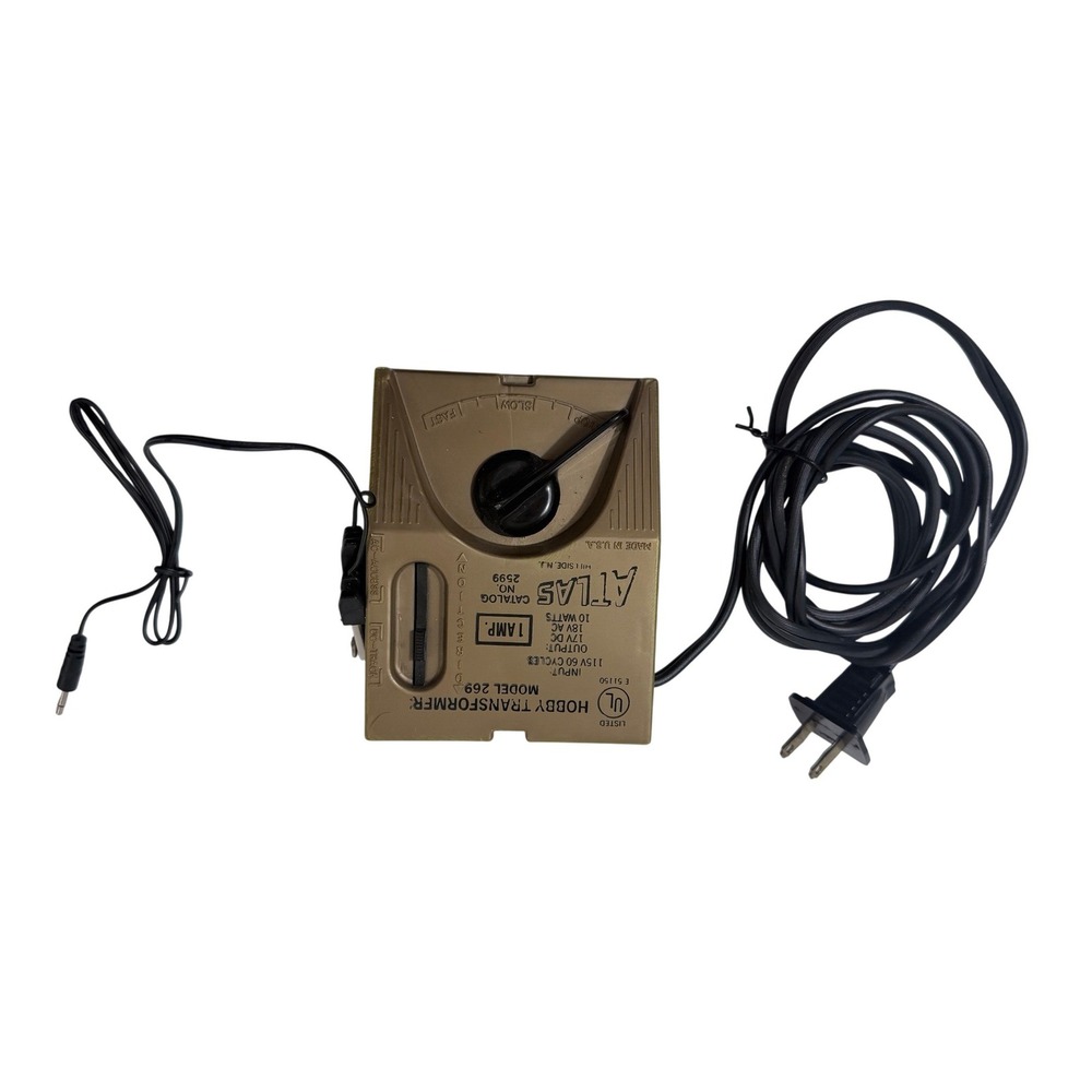 Atlas Model 269 Hobby Transformer 1 Amp 10 Watts Train Power Pack Gold 2599‎